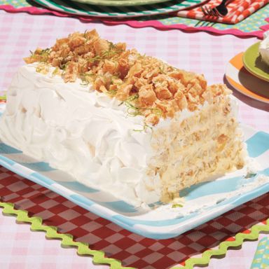 Mango-Lime Napoleon Cake