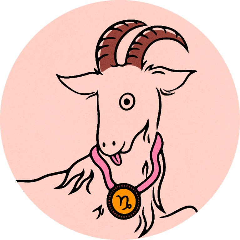 An illustration of a ram to denote the Capricorn sign, used in a 2026 horoscopes post.