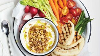 Creamy Labneh With Spiced Nuts