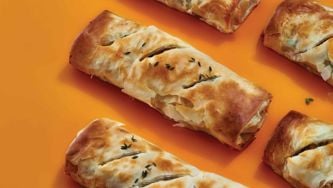 Turkey And Mushroom Strudels