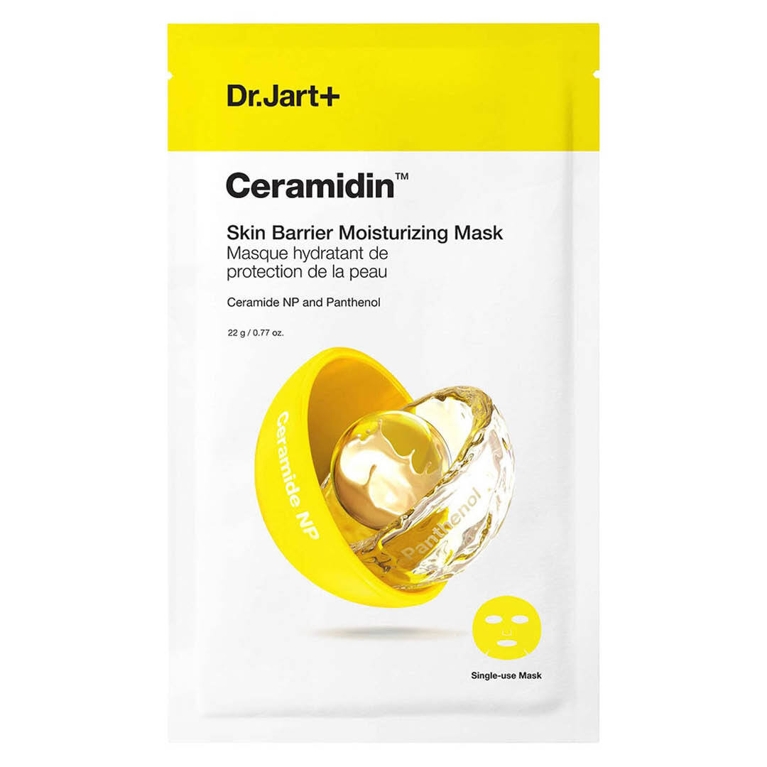 A Dr. Jart+ Ceramidin Skin Barrier Moisturizing Mask for an article about how to curate a cozy night in.