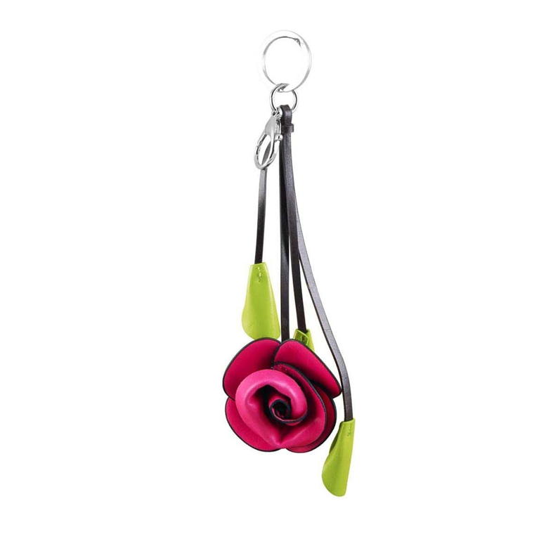 A pink rose Espe Linea Bag Charm for a round-up of Valentine's Day gift ideas under $50.