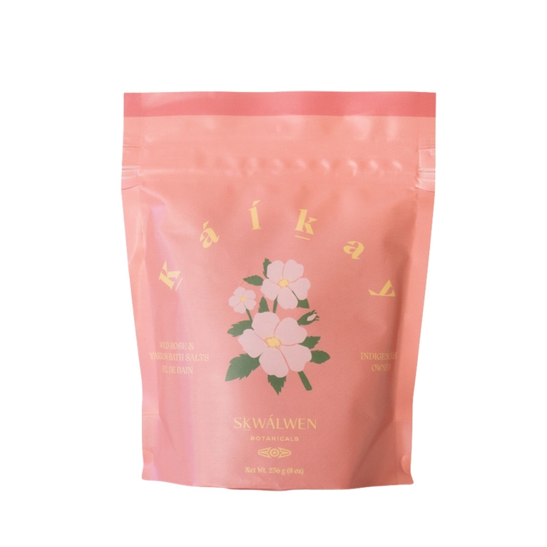 A Skwálwen Botanicals Kalkáy Wild Rose & Yarrow Bath Salts for a round-up of Valentine's Day gift ideas under $50.