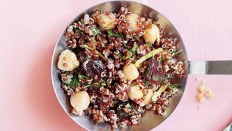 Cinnamon Quinoa Salad With Dates And Chickpeas