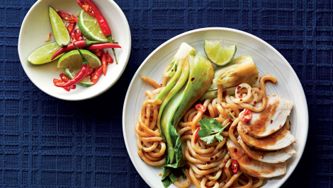 Poached Ginger Chicken With Udon Noodles