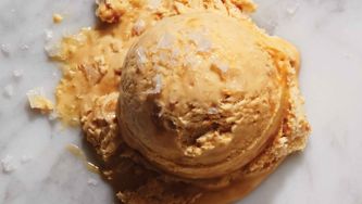 No-Churn Salted Caramel Ice Cream
