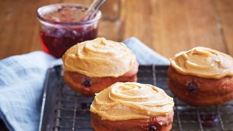 Homemade Peanut Butter And Jelly Doughnuts