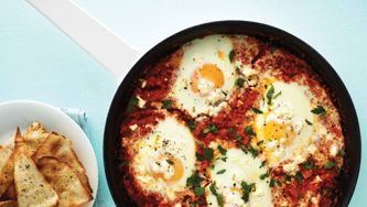 Tomato And Egg Shakshuka With Feta