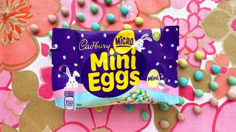 A plate of Cake and Loaf's mini egg chocolate chunk cookies, which are an easy Easter cookie recipe