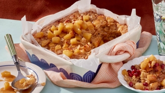 High-Protein Apple Pie Baked Oatmeal