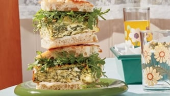 High-Protein Green Egg Squares With Feta