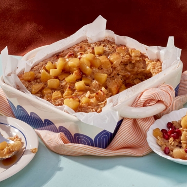 High-Protein Apple Pie Baked Oatmeal