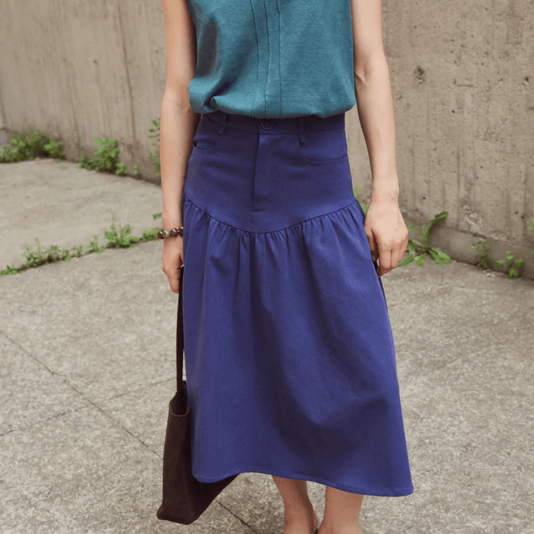 Canadian Midi Skirt: Eve Gravel Jupe Kerry Midi Skirt