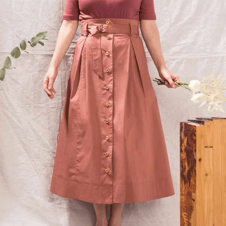 Canadian Midi Skirt: Jennifer Glasgow Bergamot Skirt