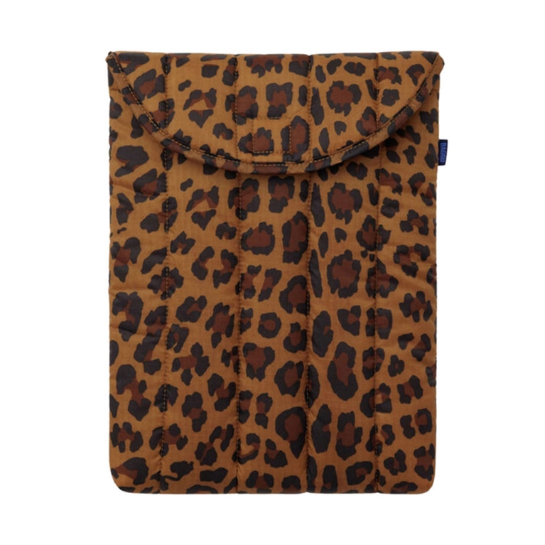 Baggu Leopard Laptop Sleeve for an article about return to office essentials.