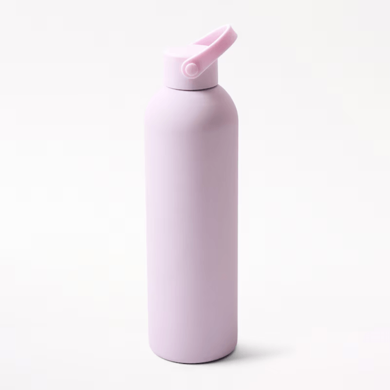 Indigo 750ml Soft Touch Water Bottle in Pink