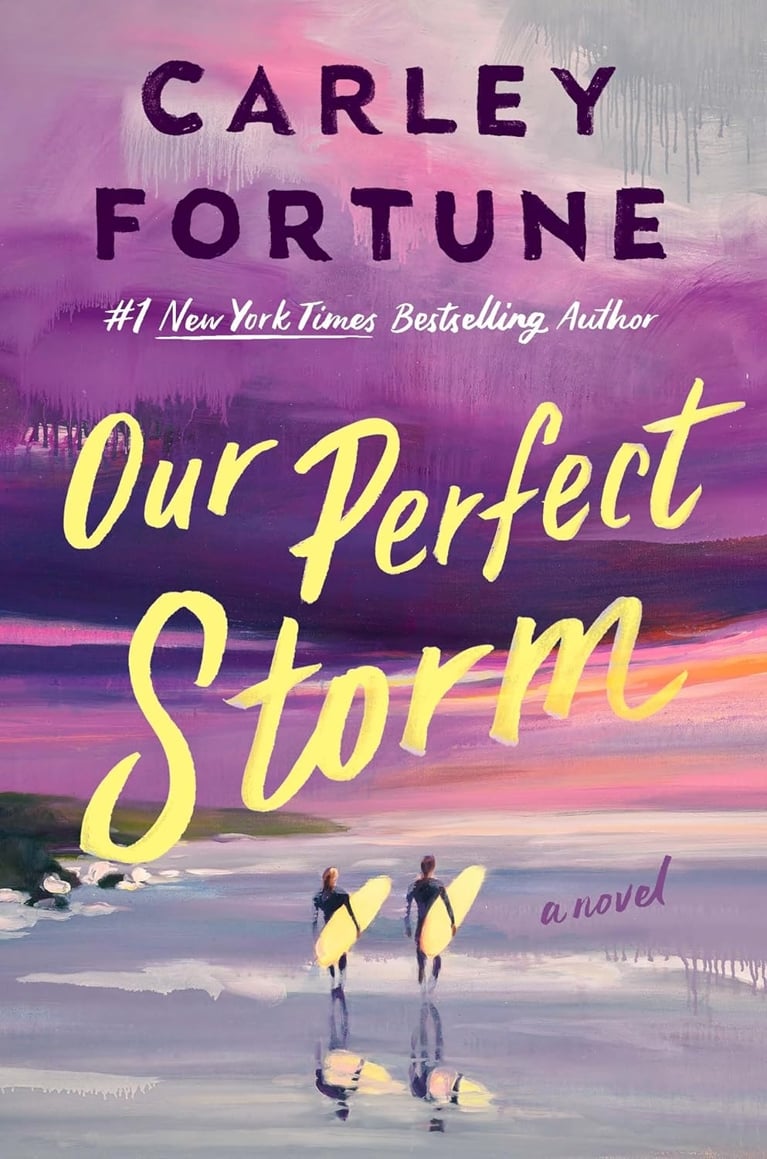 The purple cover of Our Perfect Storm used in a post on spring 2026 books