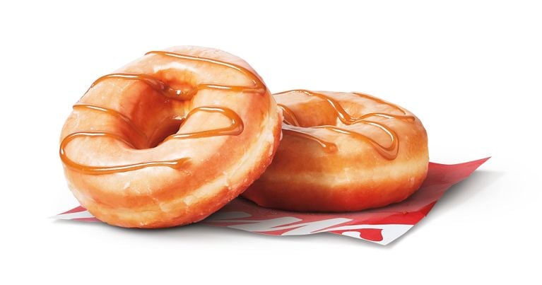 A photo of Tim Hortons' maple butter glazed donut, used in a post about Tim Hortons Ryan Reynolds