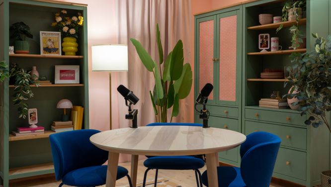All The IKEA Products We Used To Style Our Dreamy Podcast Studio