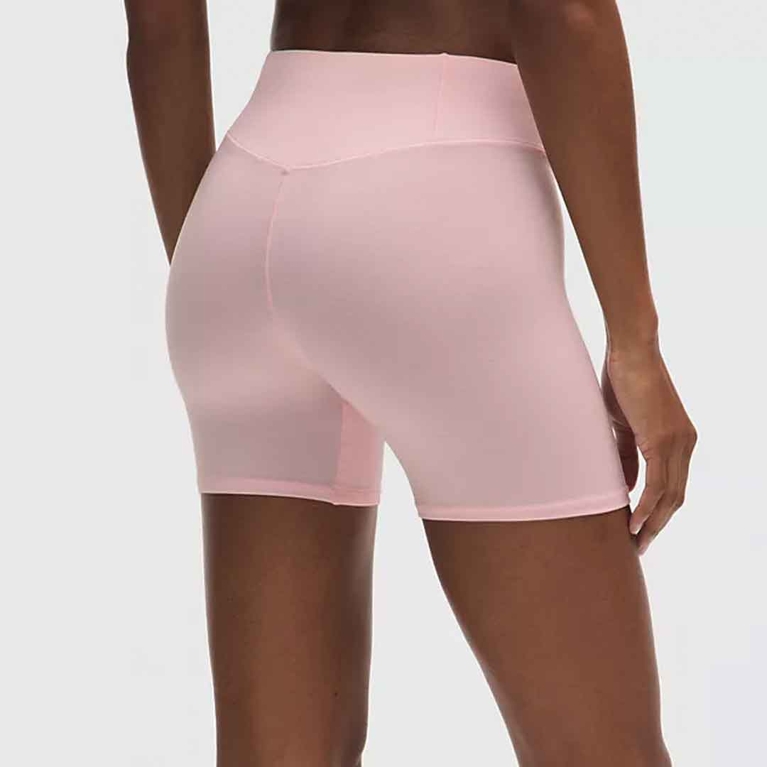 A pair of pink anti-chafe shorts from lululemon.