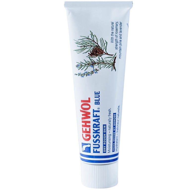A tube of Gehwol Fusskraft Blue for an article about the best hand creams according to our editors.
