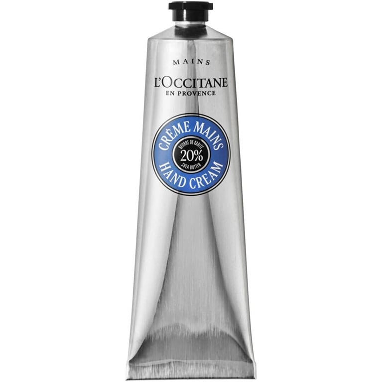 A tube of L’Occitane en Provence Shea Butter Hand Cream for an article about the best hand creams according to our editors.