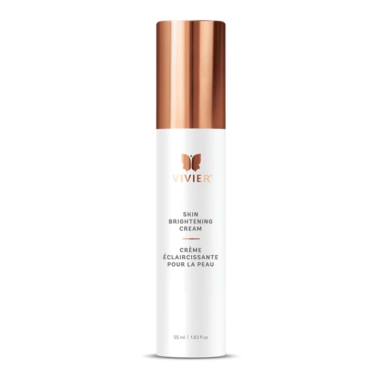 A tube of Vivier Skin Brightening Cream for an article about the best products for hyperpigmentation.