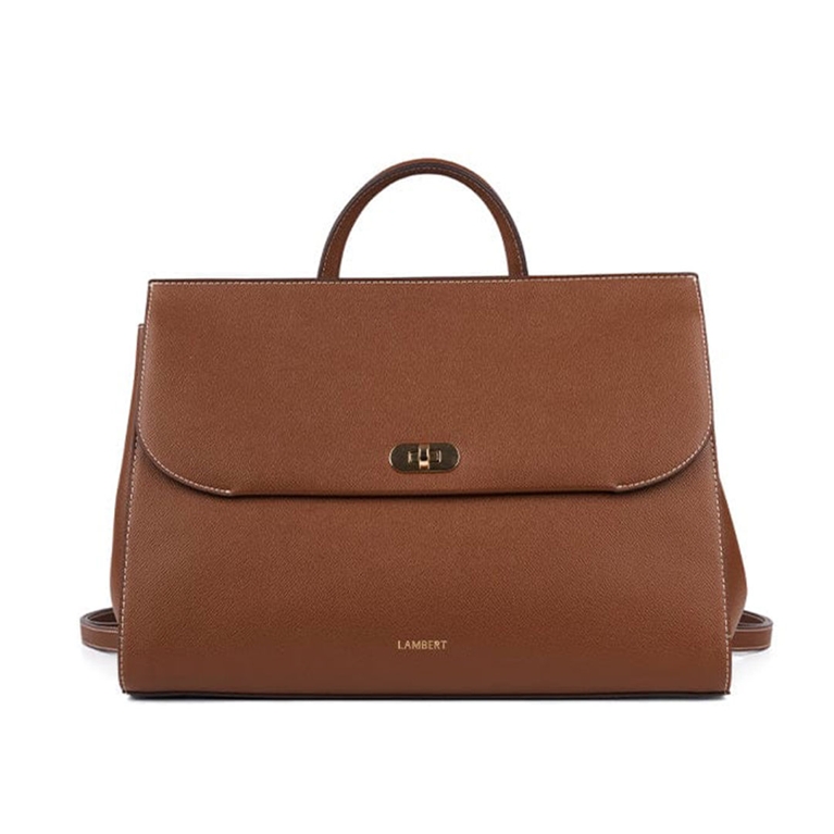 A Lambert The Vivienne-3-in-1 Backpack in Vegan Leather in the shade Hazelnut for an article about the best structured tote bags.