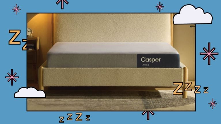 Casper Atlas Hybrid Mattress on bed frame