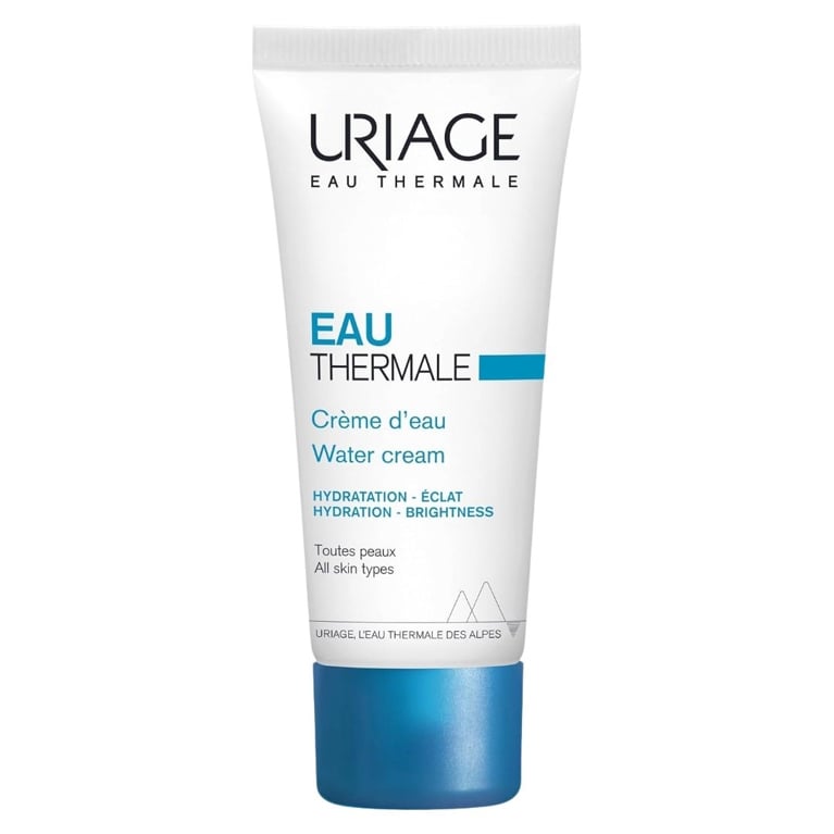 A bottle of the Uriage Water Cream for an article about the best french drugstore beauty products you can purchase in Canada