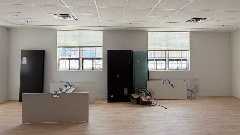 A photo of an empty studio