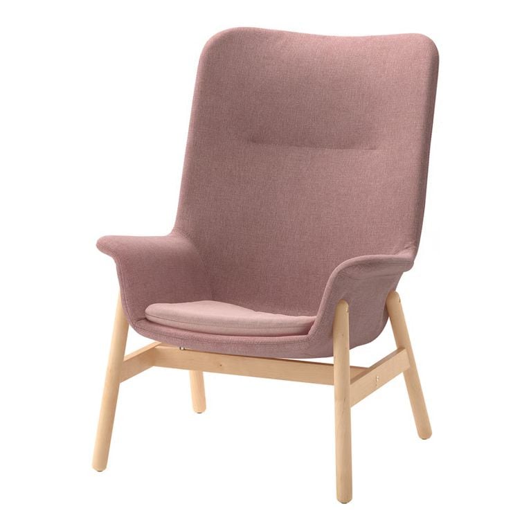 IKEA VEDBO armchair high in gunnared light brown-pink