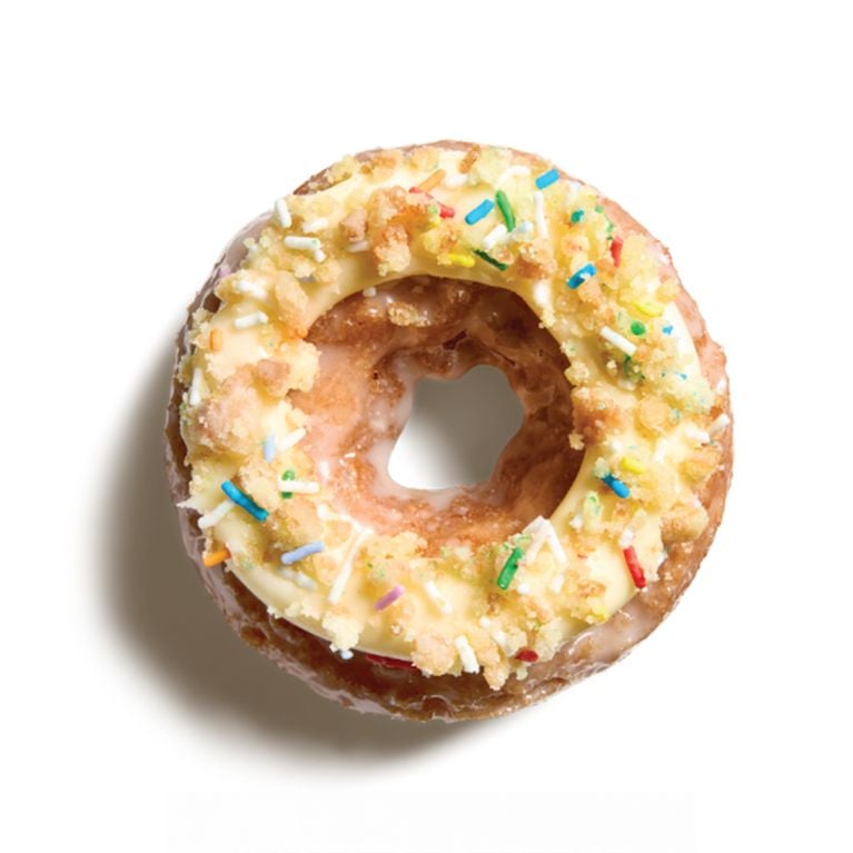 Krispy Kreme Milk Bar birthday cake donut.