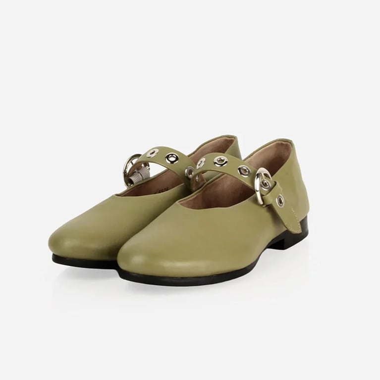 A pair of Poppy Barley BLVD Mary Jane shoes 
