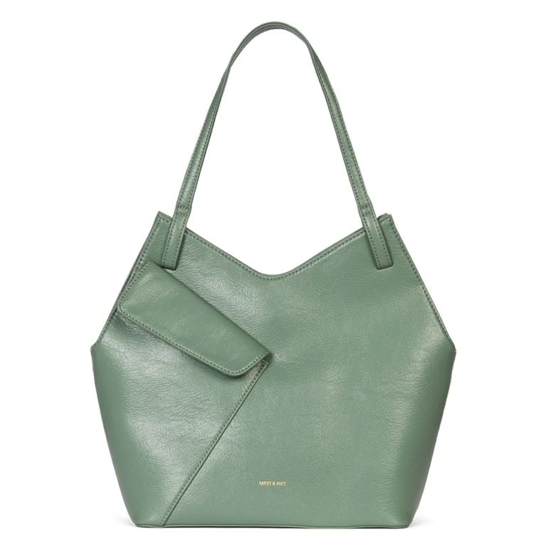 A Matt & Nat Giani Vegan Tote- Theme SM in the shade Tea for an article about 12 structured tote styles that do it all