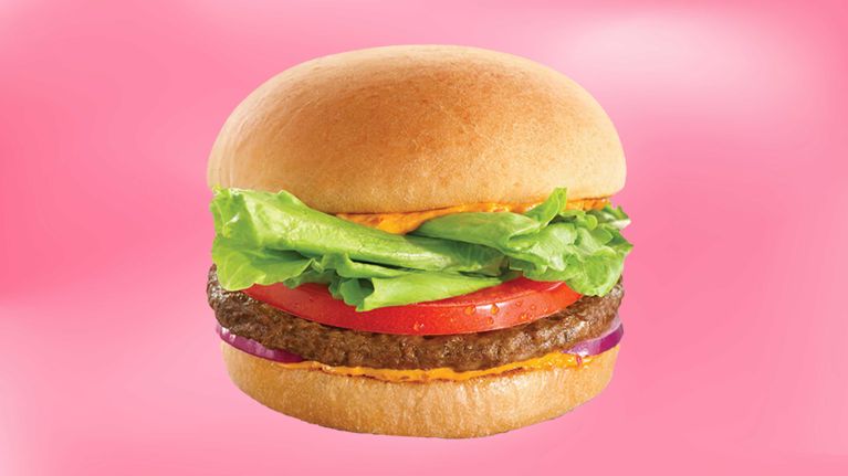 A burger with Piri Piri sauce in a post about $5 meal deals.