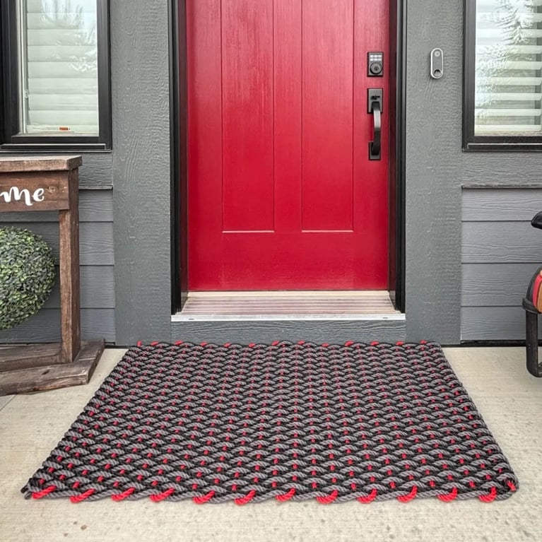 A marine rope door mat for an article about the best purchases editors made in May 2026.