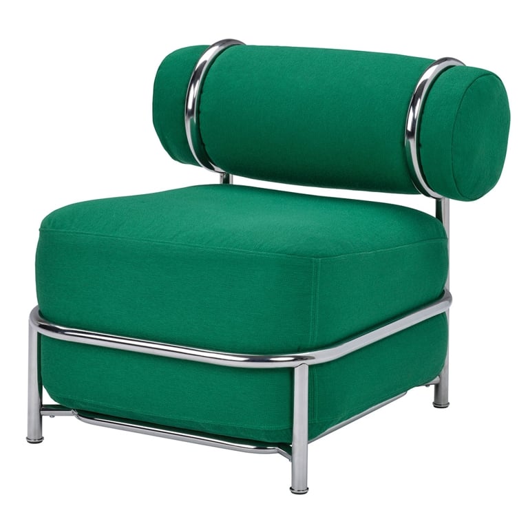 A green inflatable chair from the IKEA PS 2026 collection.