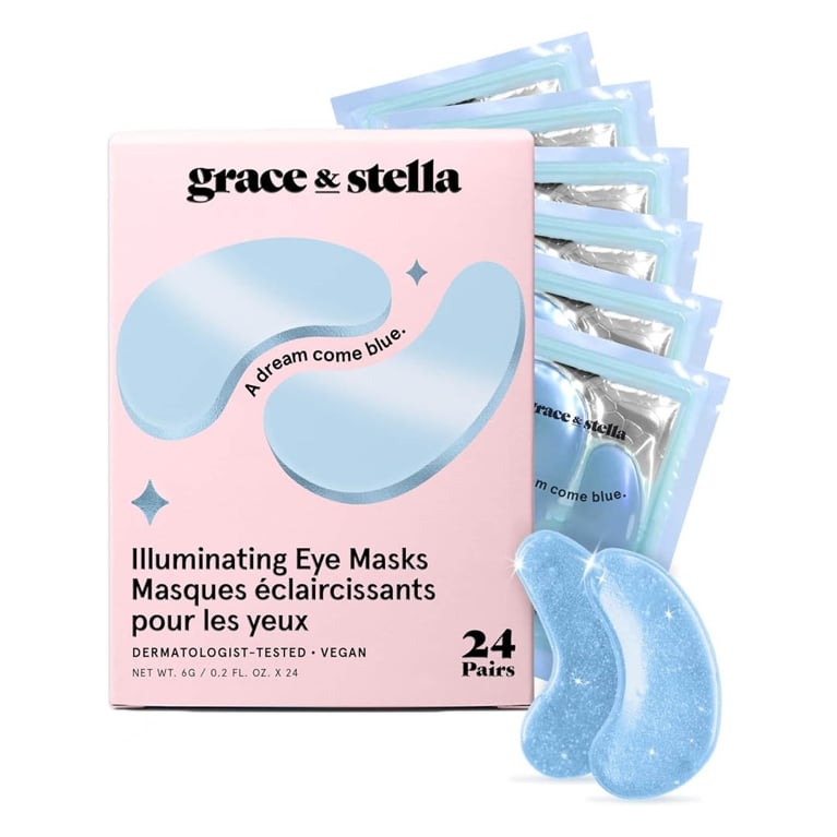 A box of Grace & Stella Under Eye Masks for an article about Mother's Day gifts from Canadian brands.