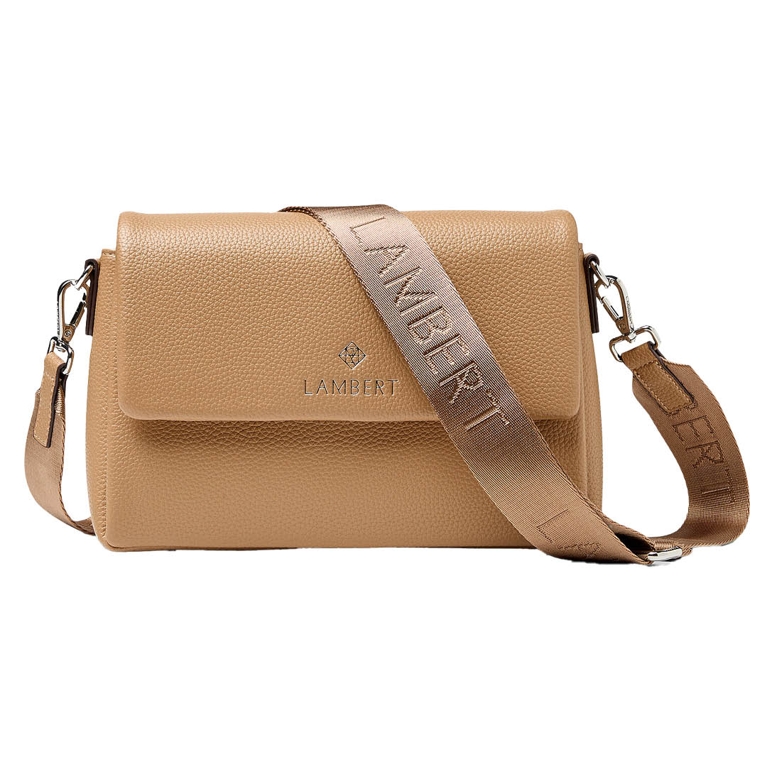 A beige Lambert Judy Crossbody Bag for an article about Mother's Day gifts from Canadian brands.