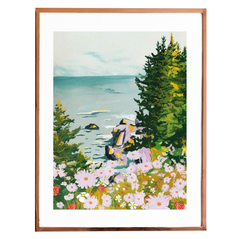 A Lizz Miles Art Black Brook Art Print for an article about Mother's Day gifts from Canadian brands.