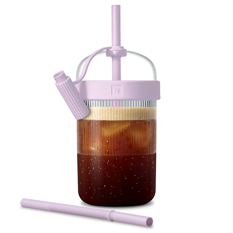 A purple Nespresso Ice Coffee Tumbler for an article about the best Mother's Day gifts.