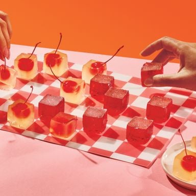 Lychee Martini And Negroni Jelly Shots