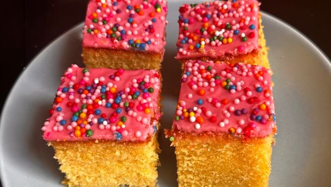 Cortadillo (Mexican Pink Cake)