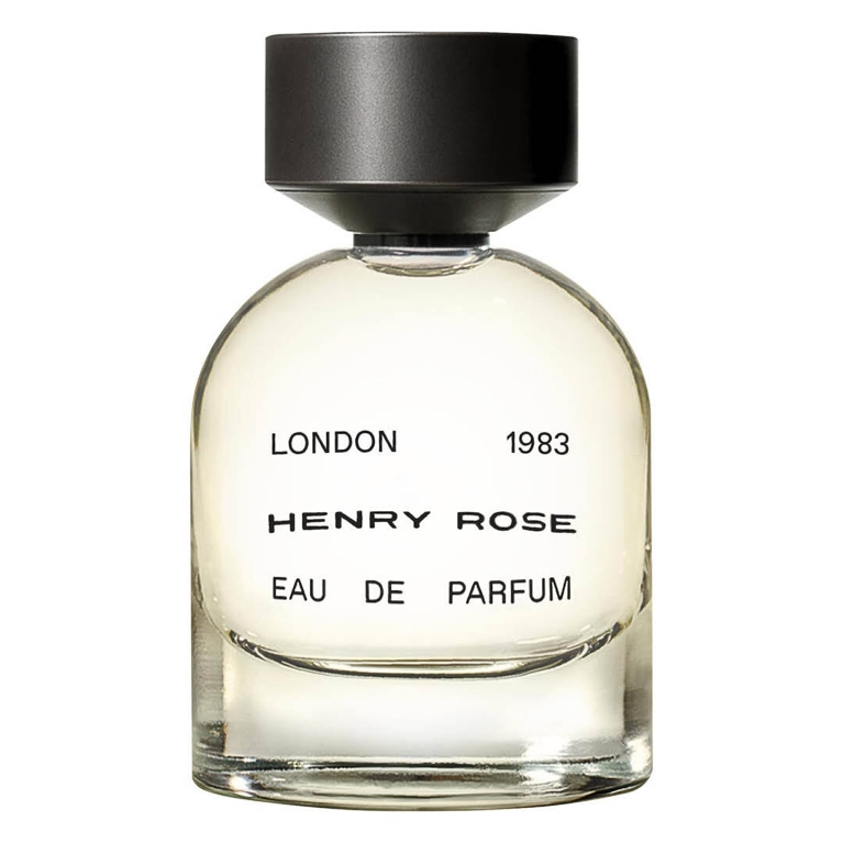 A bottle of Henry Rose London 1983 Eau de Parfum for an article about the best beauty products for may 2026.