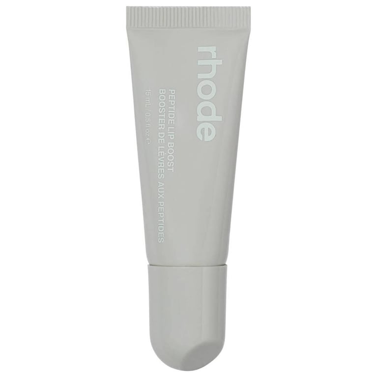 A tube of Rhode Peptide Lip Boost Plumping Lip Mask for an article about the best beauty products for may 2026.