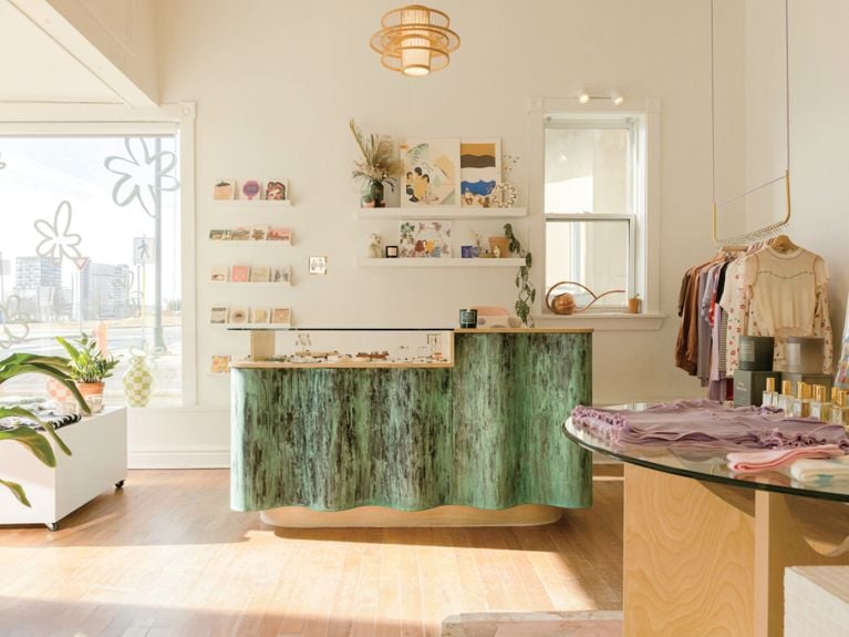 The interio of Halifax boutique Slowly, Slowly for an article about the best Canadian getaways for summer.