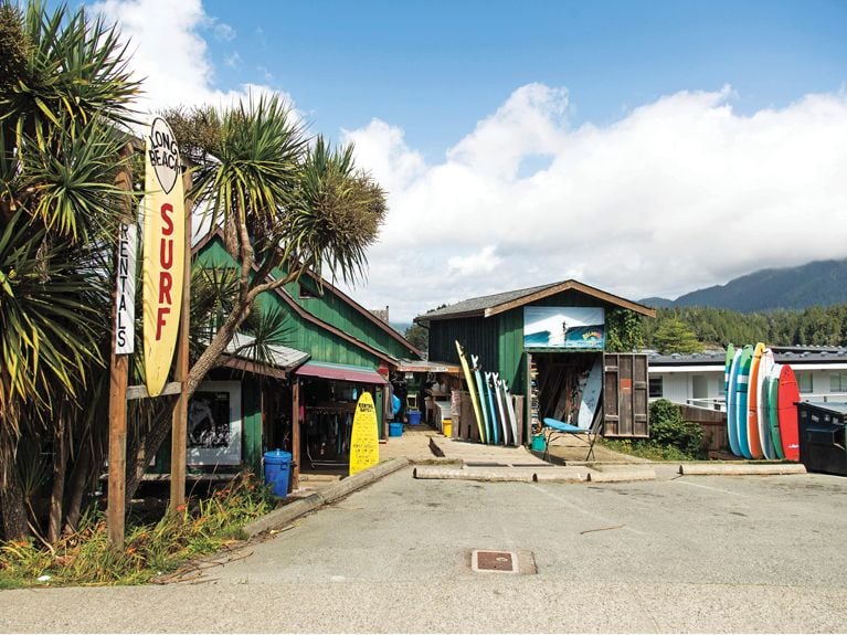The Long Beach Surf Shop in Tofino for an article about the best Canadian getaways for summer.