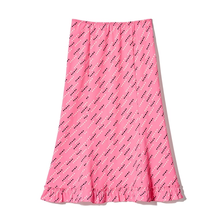 Flare Long Skirt in Pink from Uniqlo x F.Risso