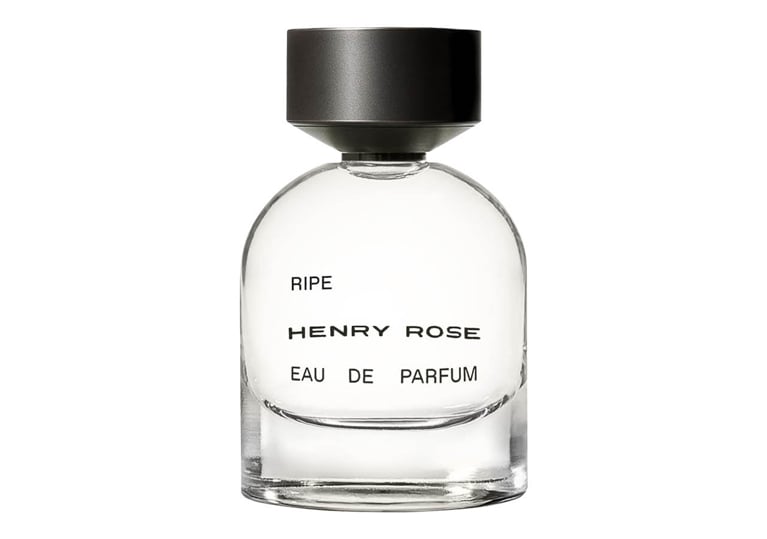 A bottle of Henry Rose Ripe Eau de Parfum for an article about the best new perfumes for summer 2026.
